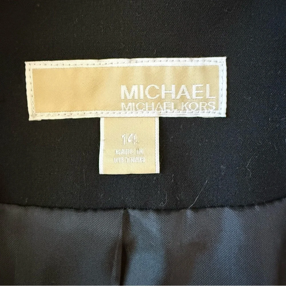 MICHAEL Michael Kors Women's Black Blazer Size 14 - Picture 7 of 8